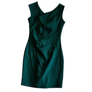 MUXXN Womens Retro 1950s Sleeveless Bodycon Dress Green Size Medium